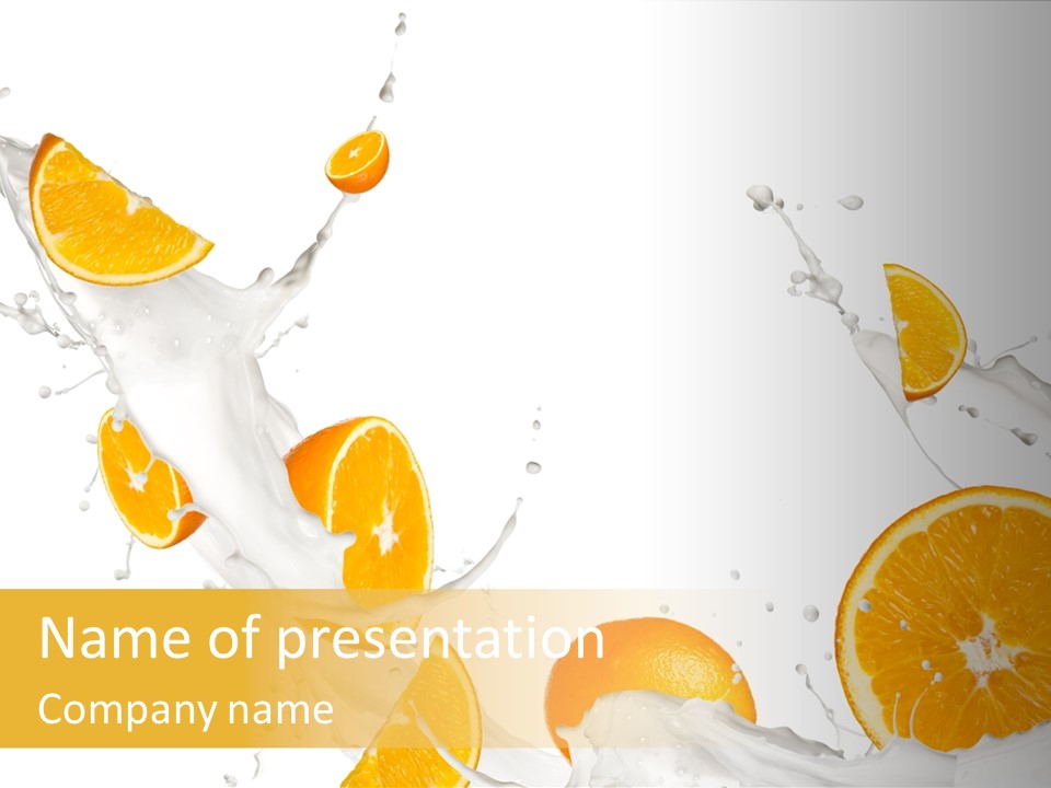 Drink Dessert Ingredient PowerPoint Template