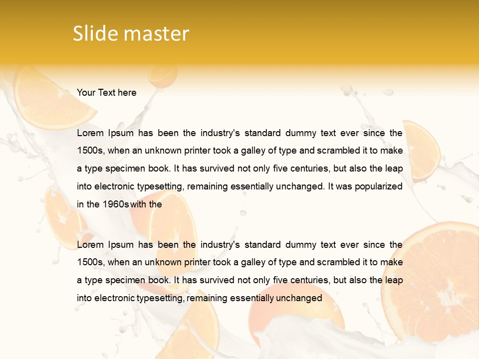 Drink Dessert Ingredient PowerPoint Template