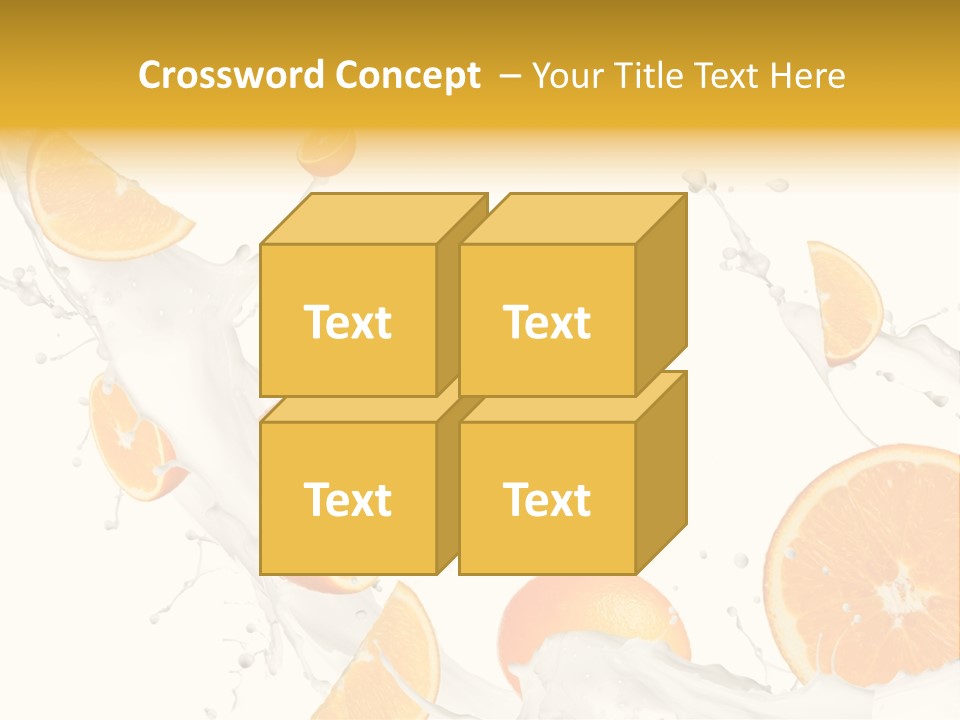 Drink Dessert Ingredient PowerPoint Template