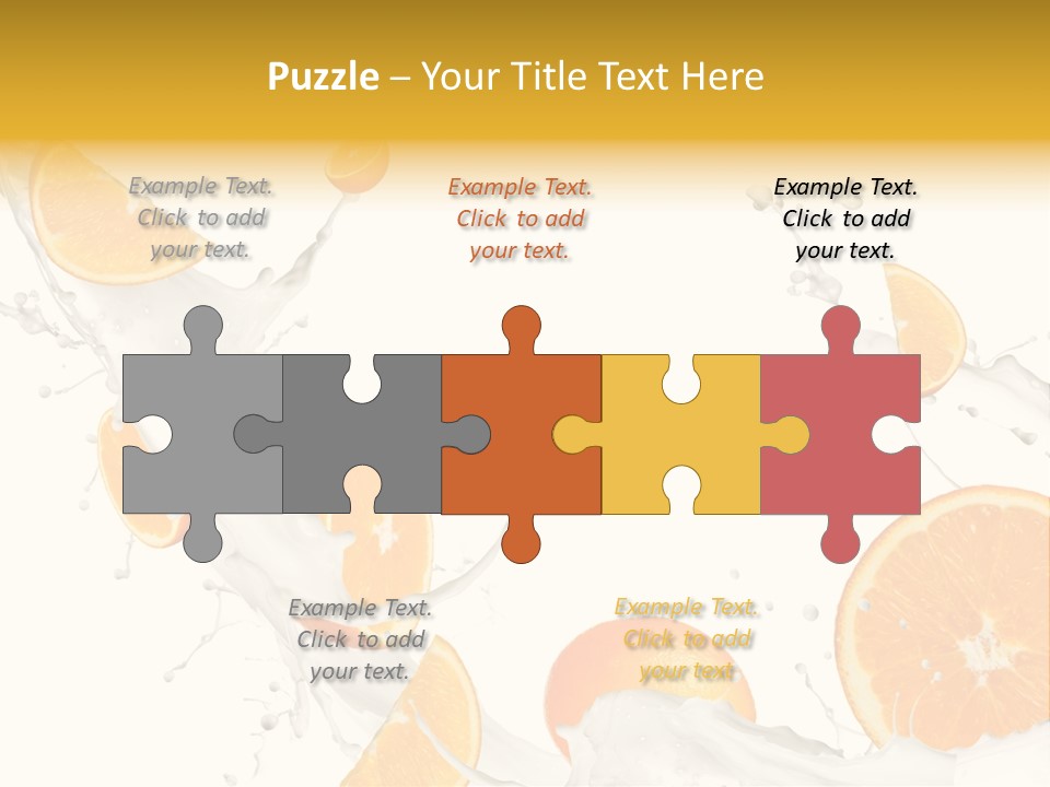 Drink Dessert Ingredient PowerPoint Template