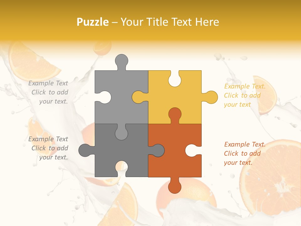 Drink Dessert Ingredient PowerPoint Template