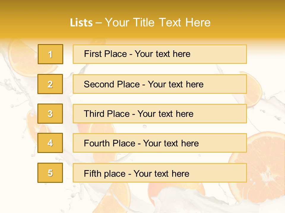 Drink Dessert Ingredient PowerPoint Template