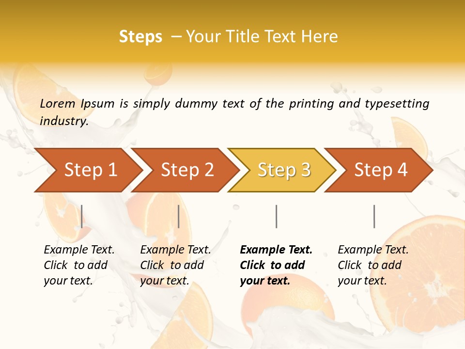 Drink Dessert Ingredient PowerPoint Template
