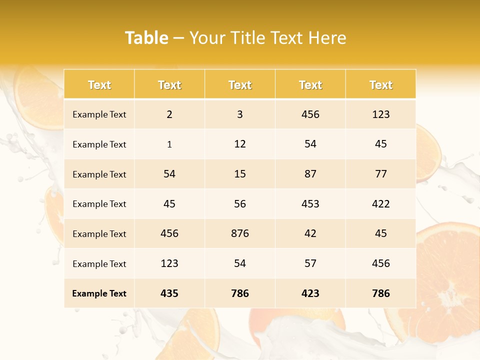 Drink Dessert Ingredient PowerPoint Template