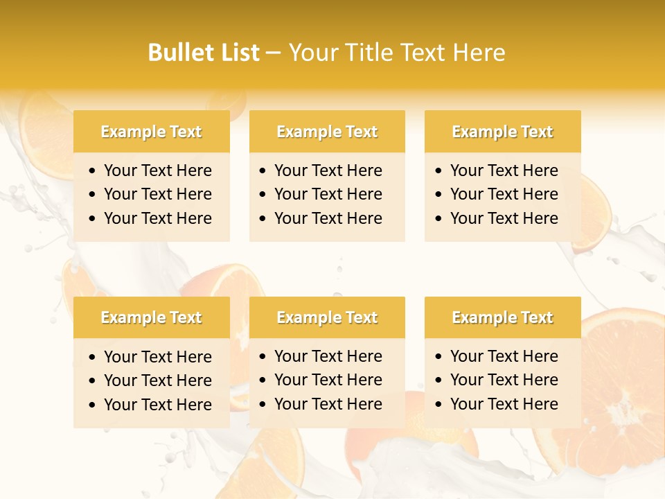 Drink Dessert Ingredient PowerPoint Template