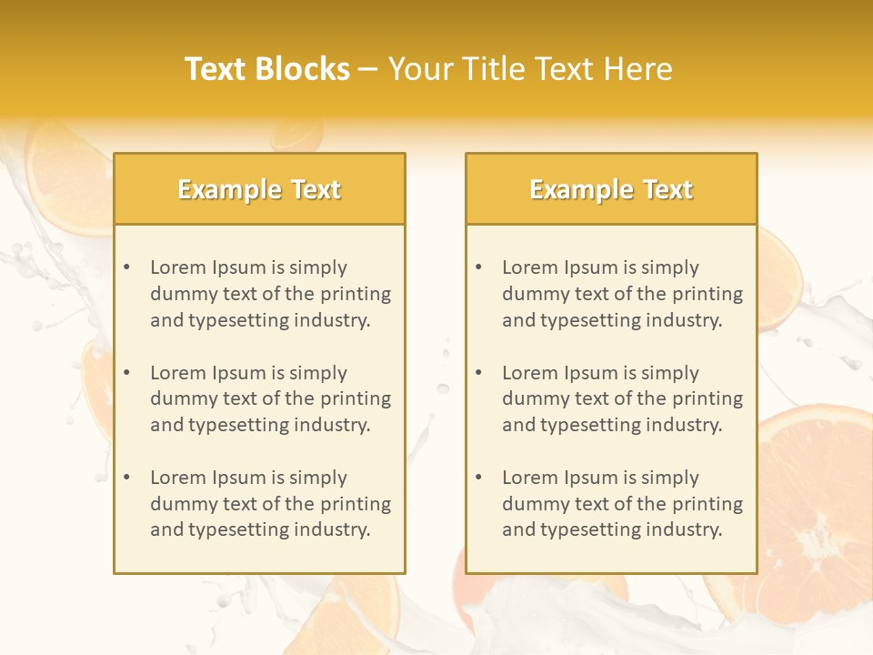 Drink Dessert Ingredient PowerPoint Template