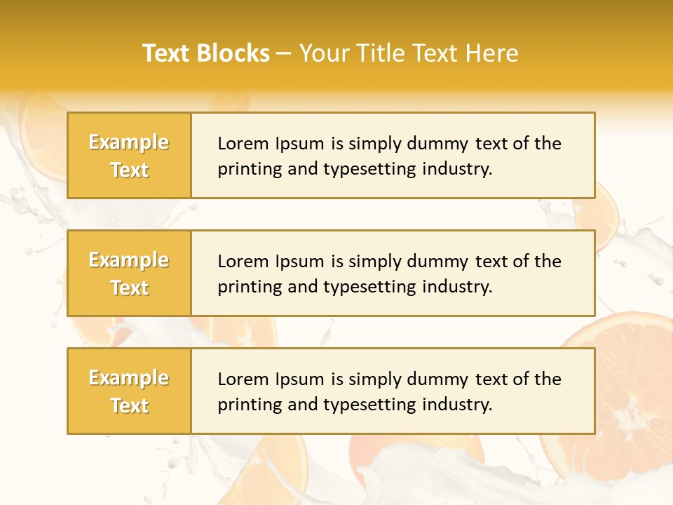 Drink Dessert Ingredient PowerPoint Template