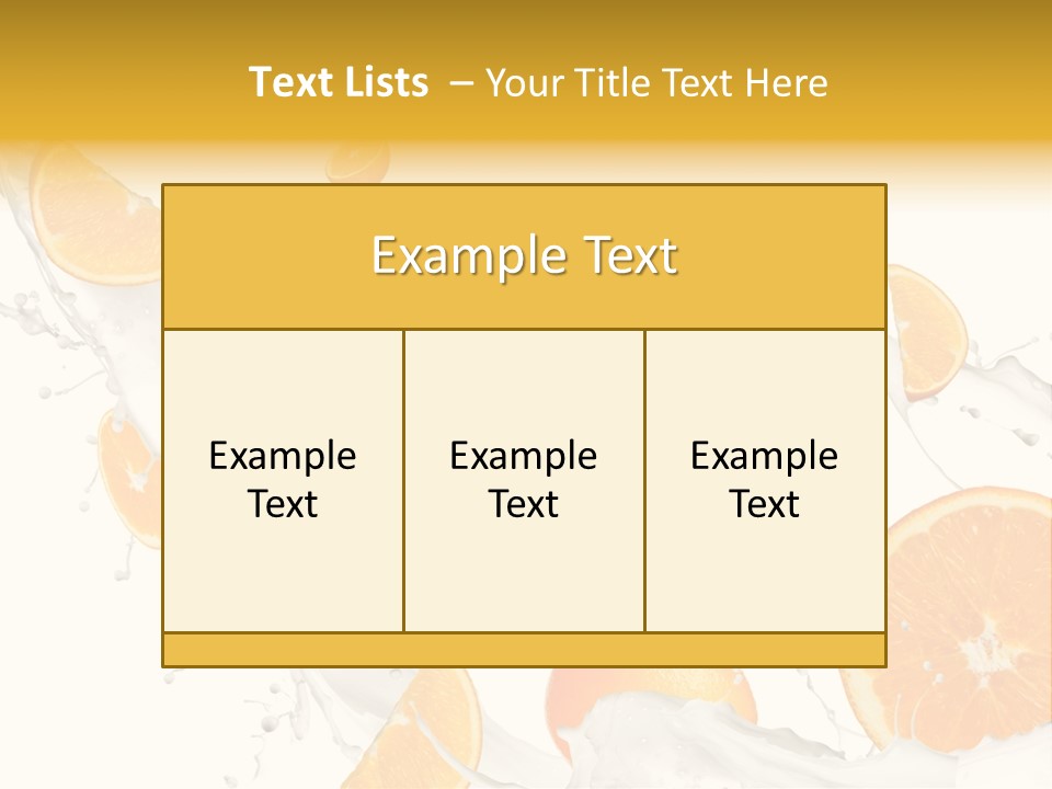 Drink Dessert Ingredient PowerPoint Template