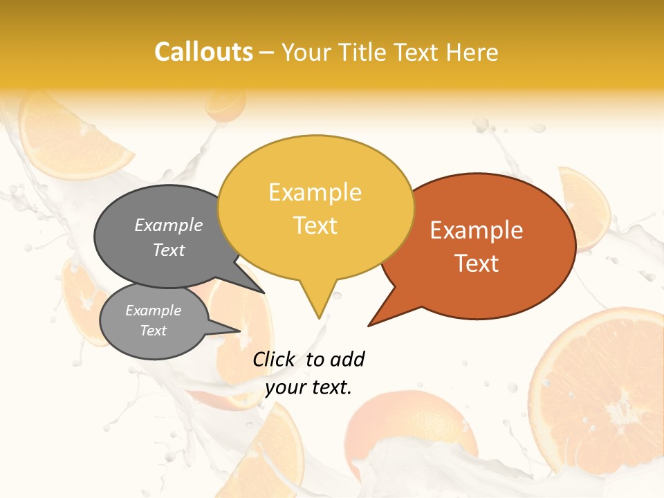 Drink Dessert Ingredient PowerPoint Template