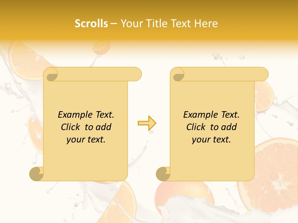 Drink Dessert Ingredient PowerPoint Template