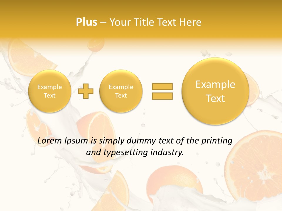 Drink Dessert Ingredient PowerPoint Template