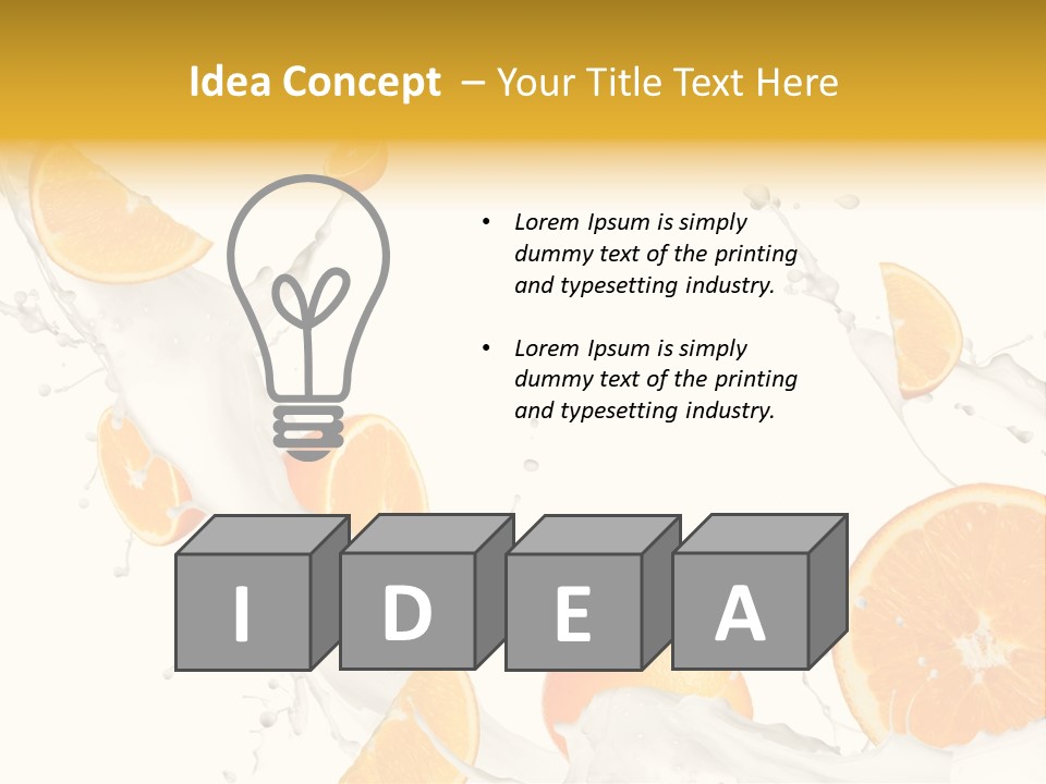 Drink Dessert Ingredient PowerPoint Template