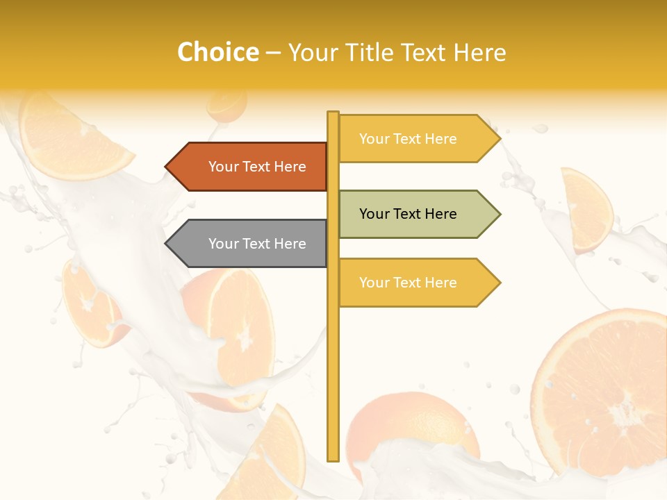 Drink Dessert Ingredient PowerPoint Template