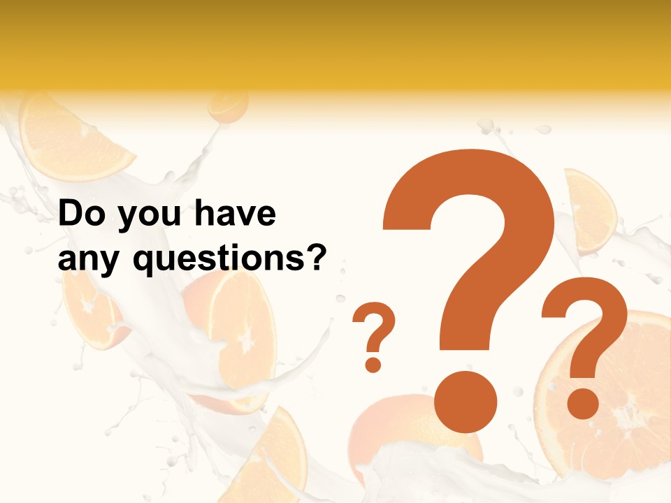 Drink Dessert Ingredient PowerPoint Template