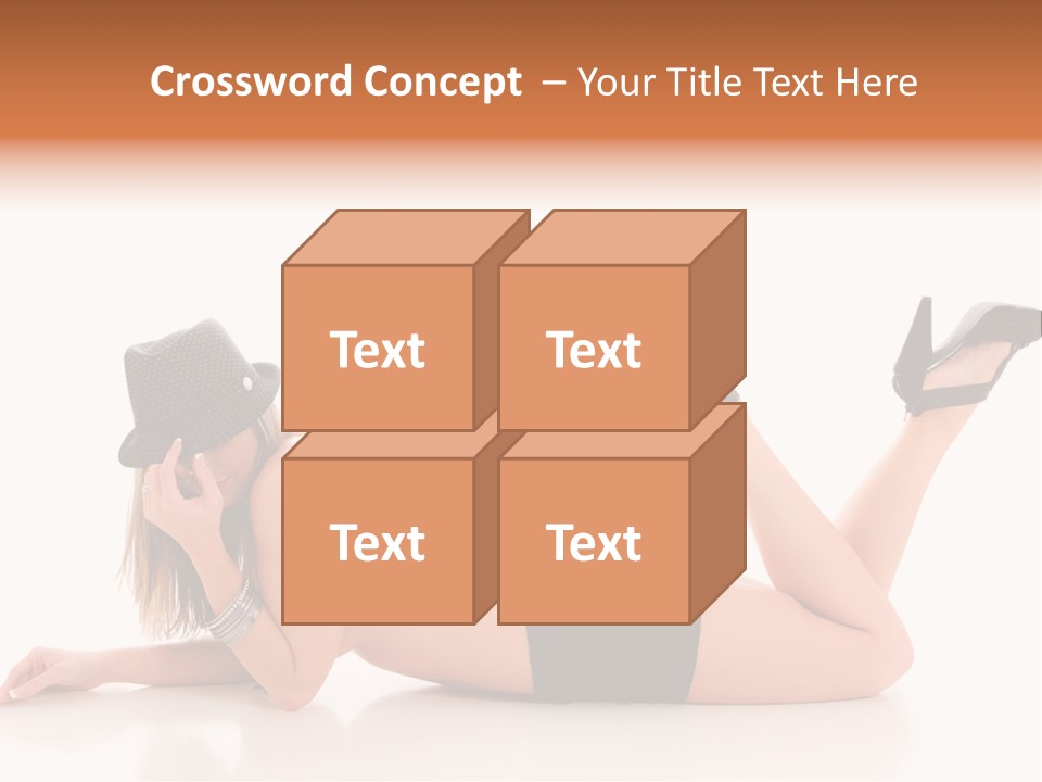 Naked Legs Sensual PowerPoint Template