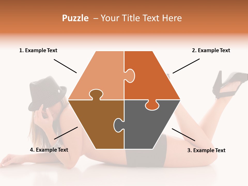 Naked Legs Sensual PowerPoint Template