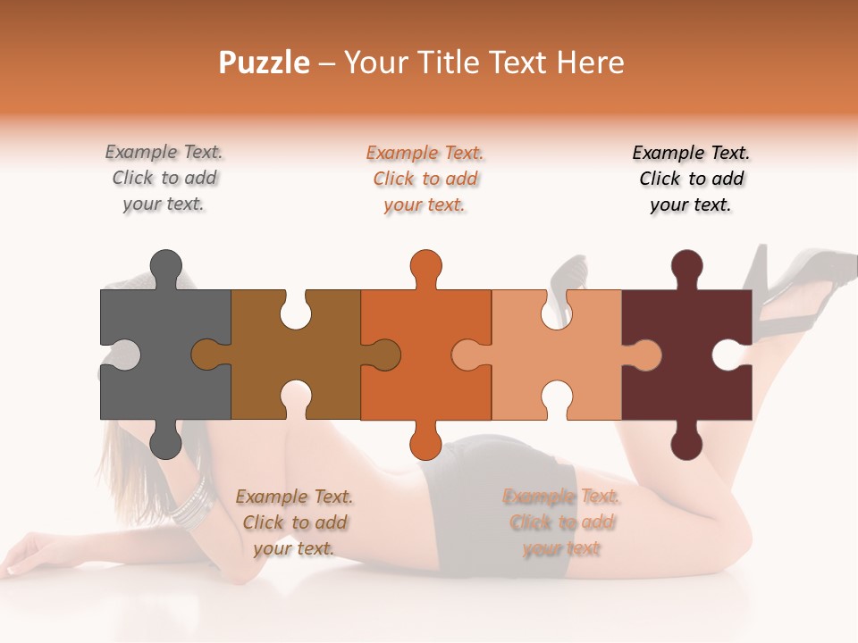 Naked Legs Sensual PowerPoint Template