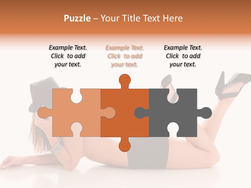 Naked Legs Sensual PowerPoint Template