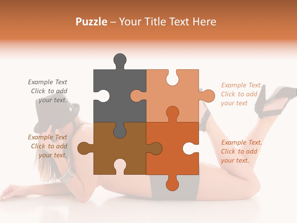 Naked Legs Sensual PowerPoint Template