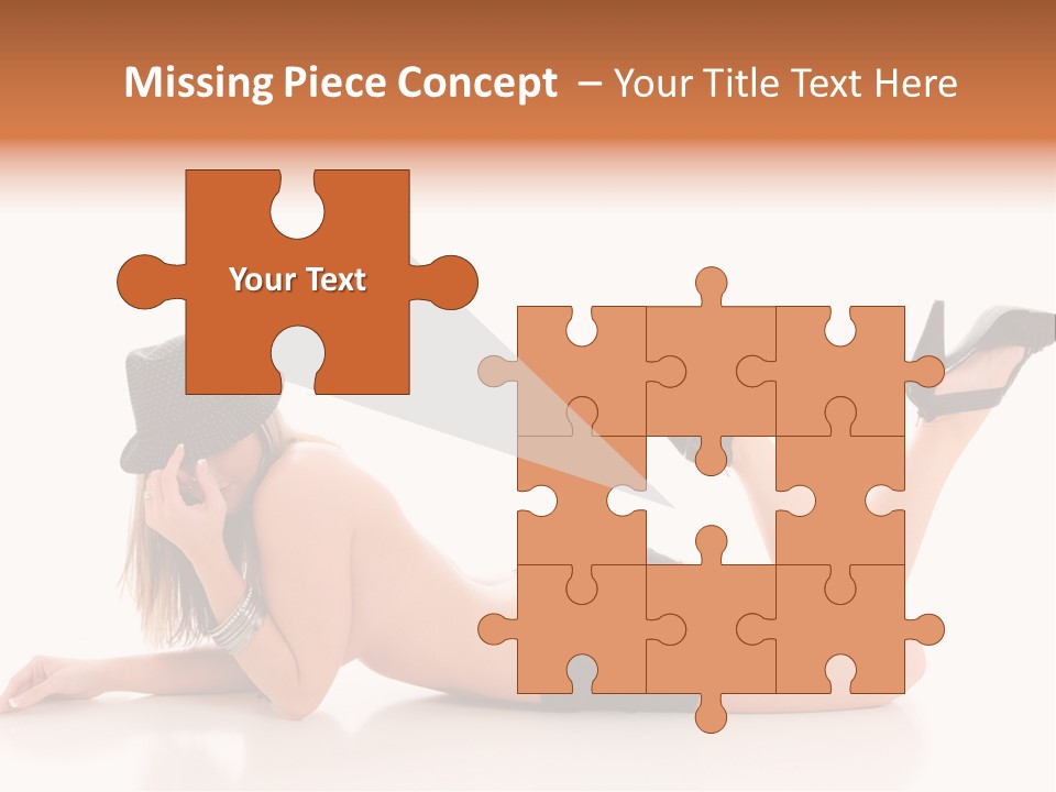 Naked Legs Sensual PowerPoint Template