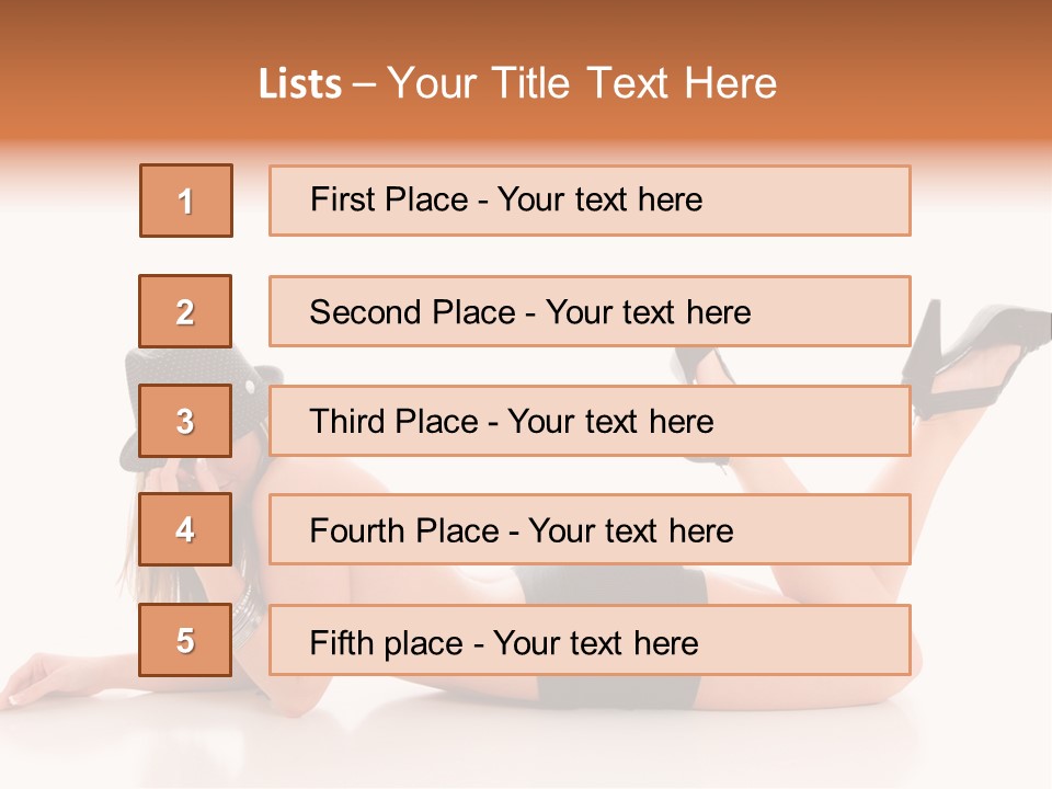 Naked Legs Sensual PowerPoint Template