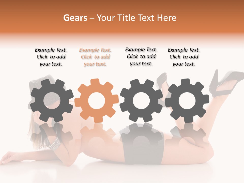 Naked Legs Sensual PowerPoint Template