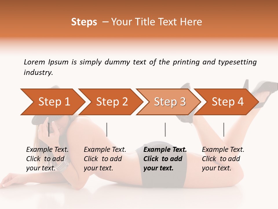 Naked Legs Sensual PowerPoint Template