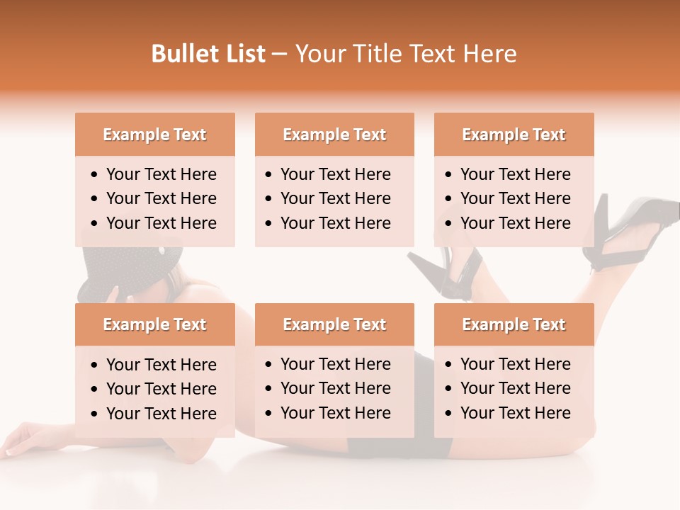 Naked Legs Sensual PowerPoint Template