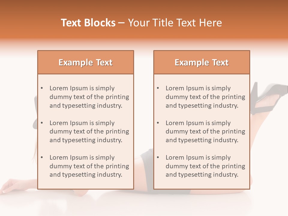 Naked Legs Sensual PowerPoint Template
