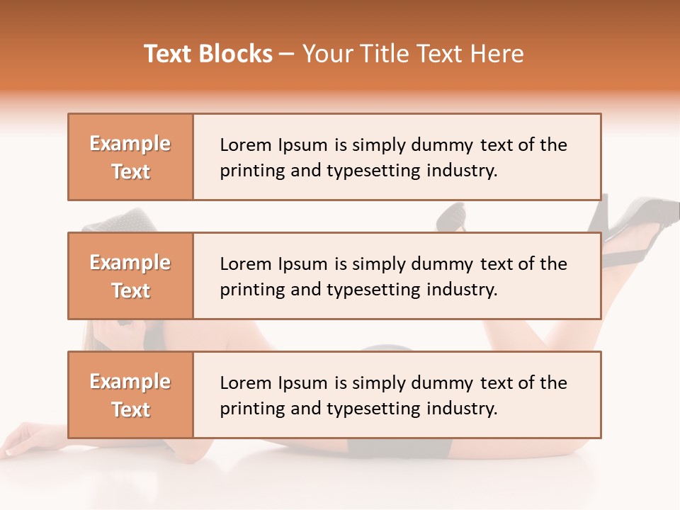 Naked Legs Sensual PowerPoint Template