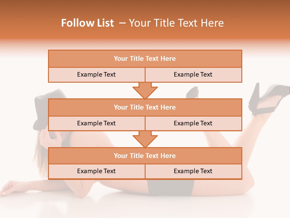 Naked Legs Sensual PowerPoint Template
