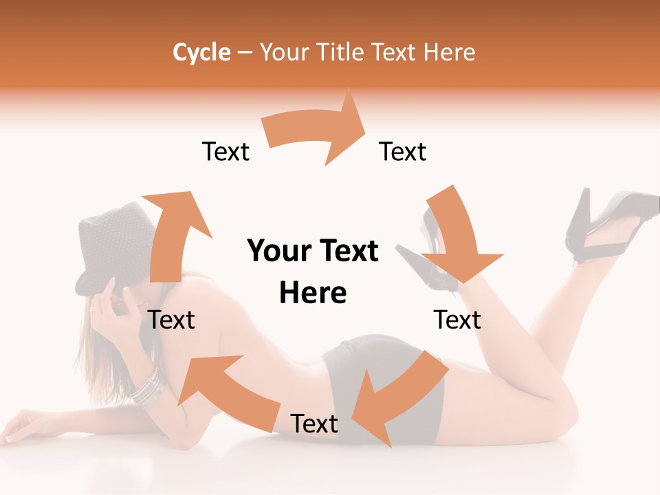 Naked Legs Sensual PowerPoint Template