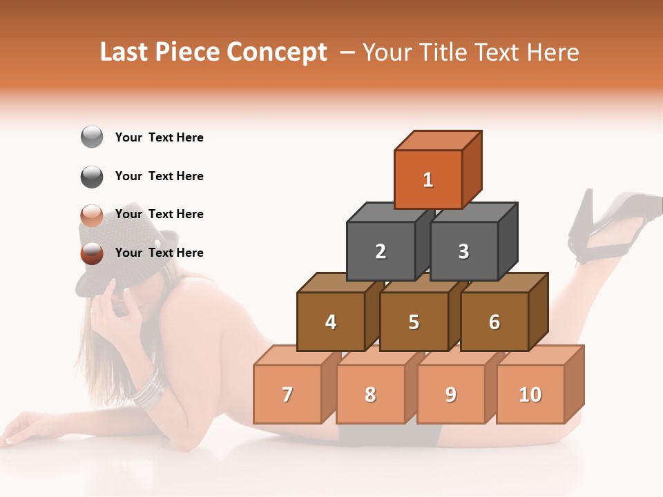 Naked Legs Sensual PowerPoint Template