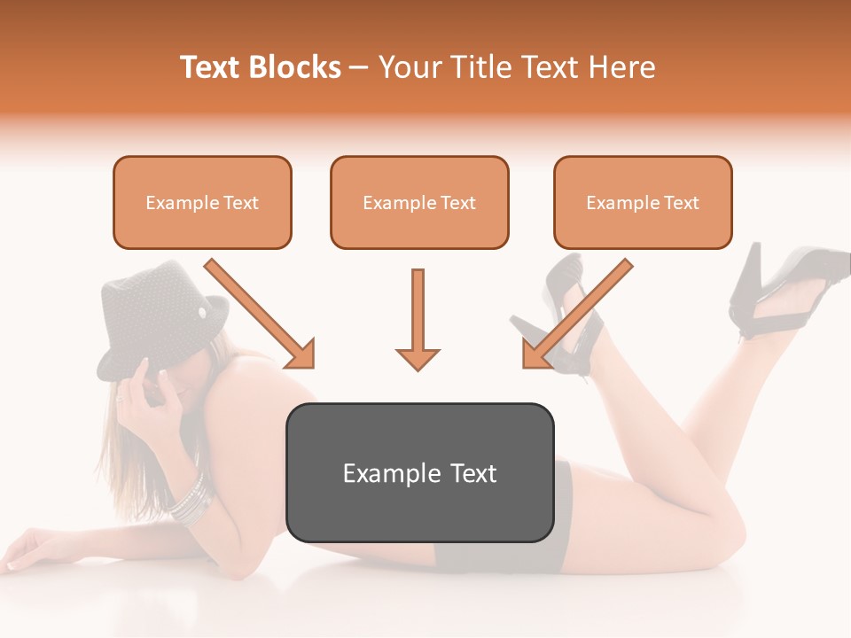 Naked Legs Sensual PowerPoint Template