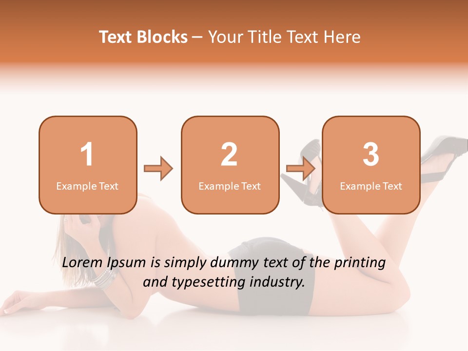 Naked Legs Sensual PowerPoint Template