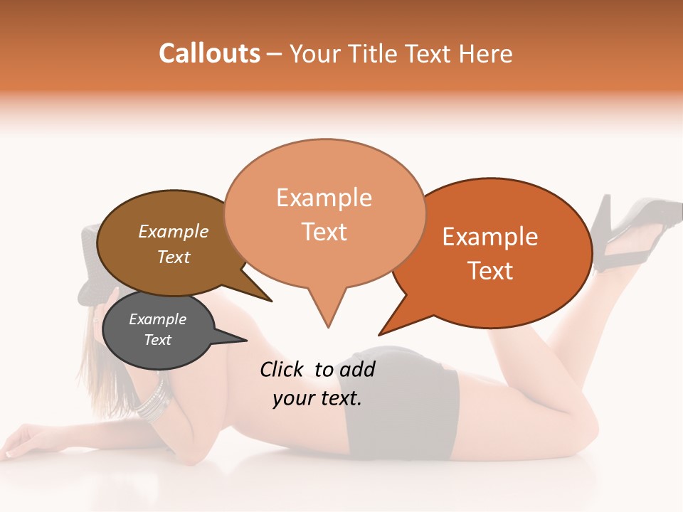 Naked Legs Sensual PowerPoint Template