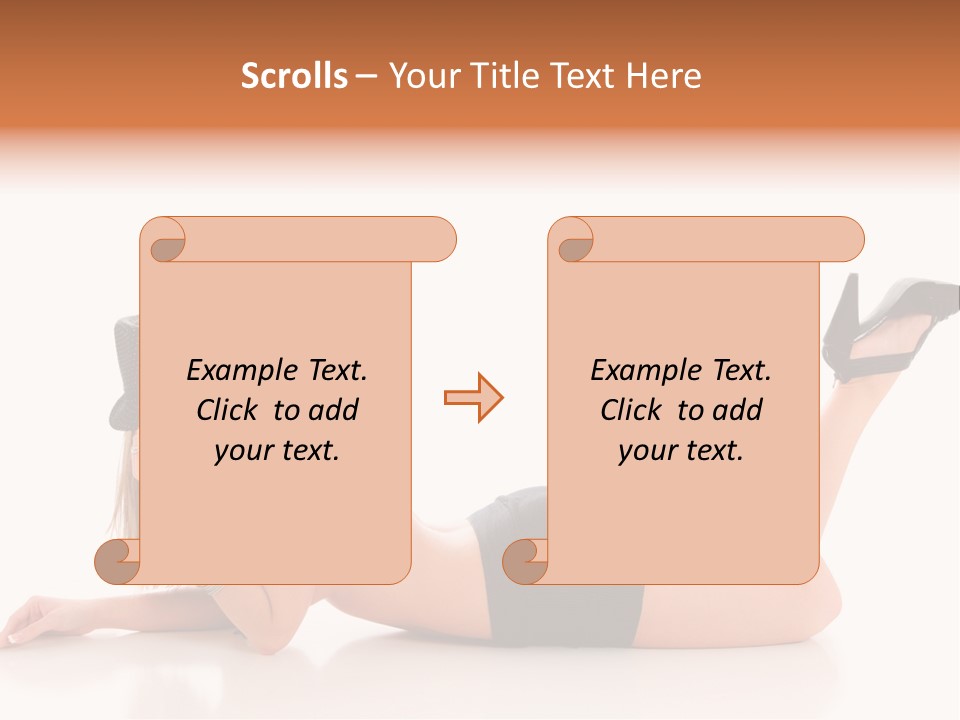 Naked Legs Sensual PowerPoint Template