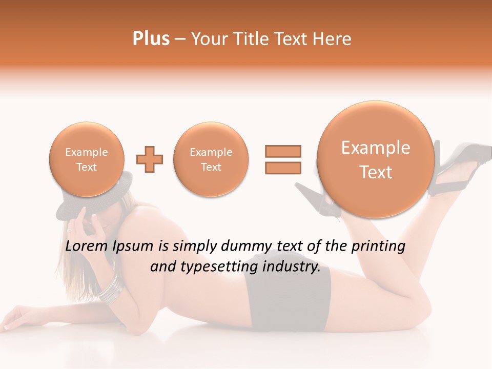 Naked Legs Sensual PowerPoint Template