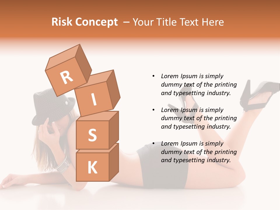 Naked Legs Sensual PowerPoint Template