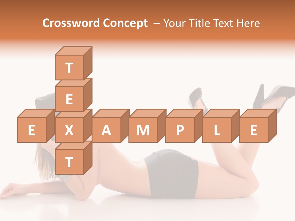 Naked Legs Sensual PowerPoint Template