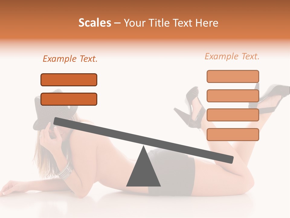 Naked Legs Sensual PowerPoint Template