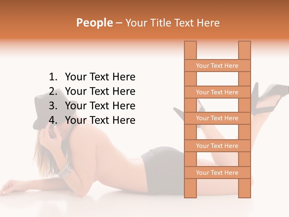 Naked Legs Sensual PowerPoint Template