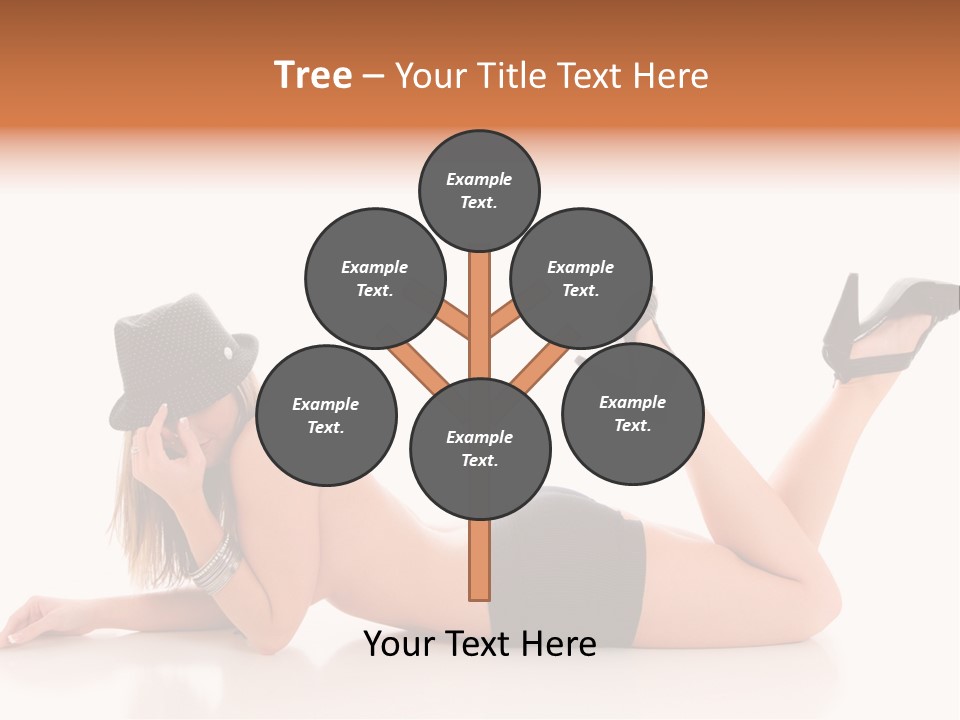 Naked Legs Sensual PowerPoint Template