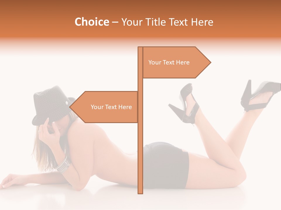 Naked Legs Sensual PowerPoint Template