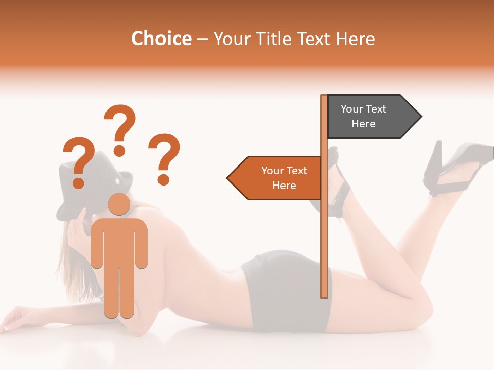Naked Legs Sensual PowerPoint Template