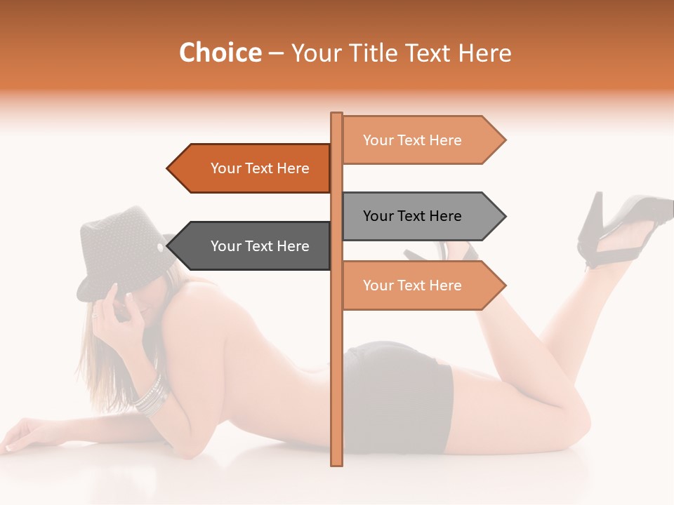 Naked Legs Sensual PowerPoint Template
