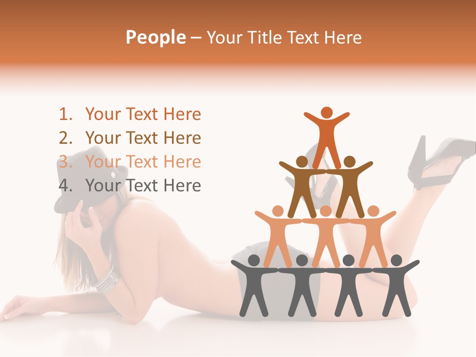 Naked Legs Sensual PowerPoint Template