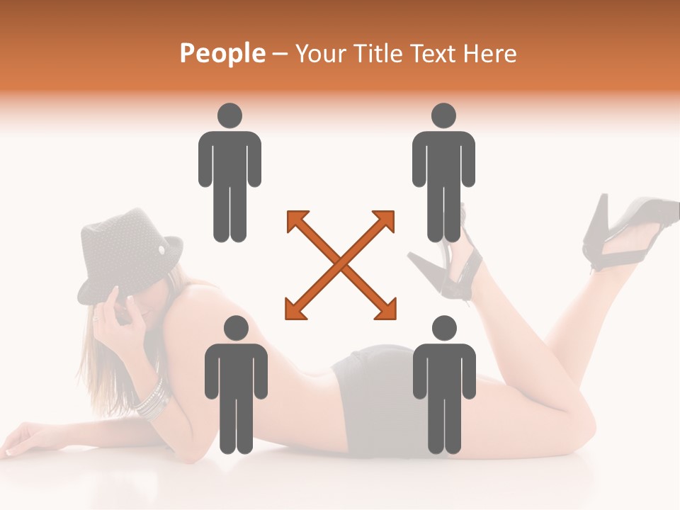 Naked Legs Sensual PowerPoint Template