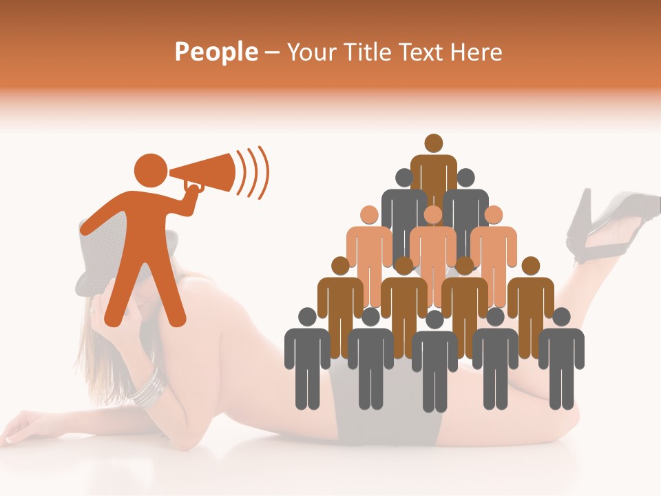 Naked Legs Sensual PowerPoint Template