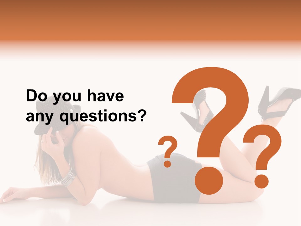 Naked Legs Sensual PowerPoint Template